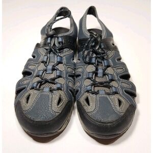Ozark Trail Mens Blue / Grey Hiking‎ Walking Shoe Sandals Size 9 Slip On
